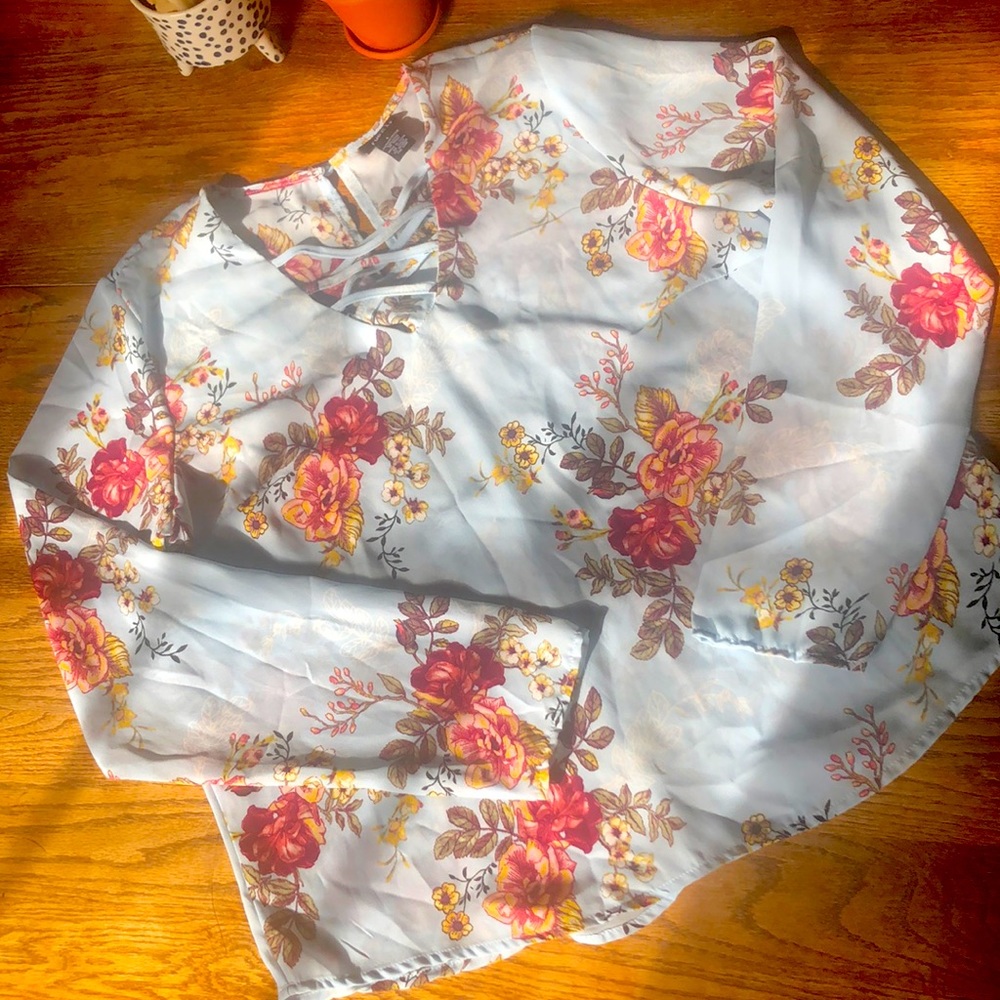 Rue21 Floral Long-sleeve Top